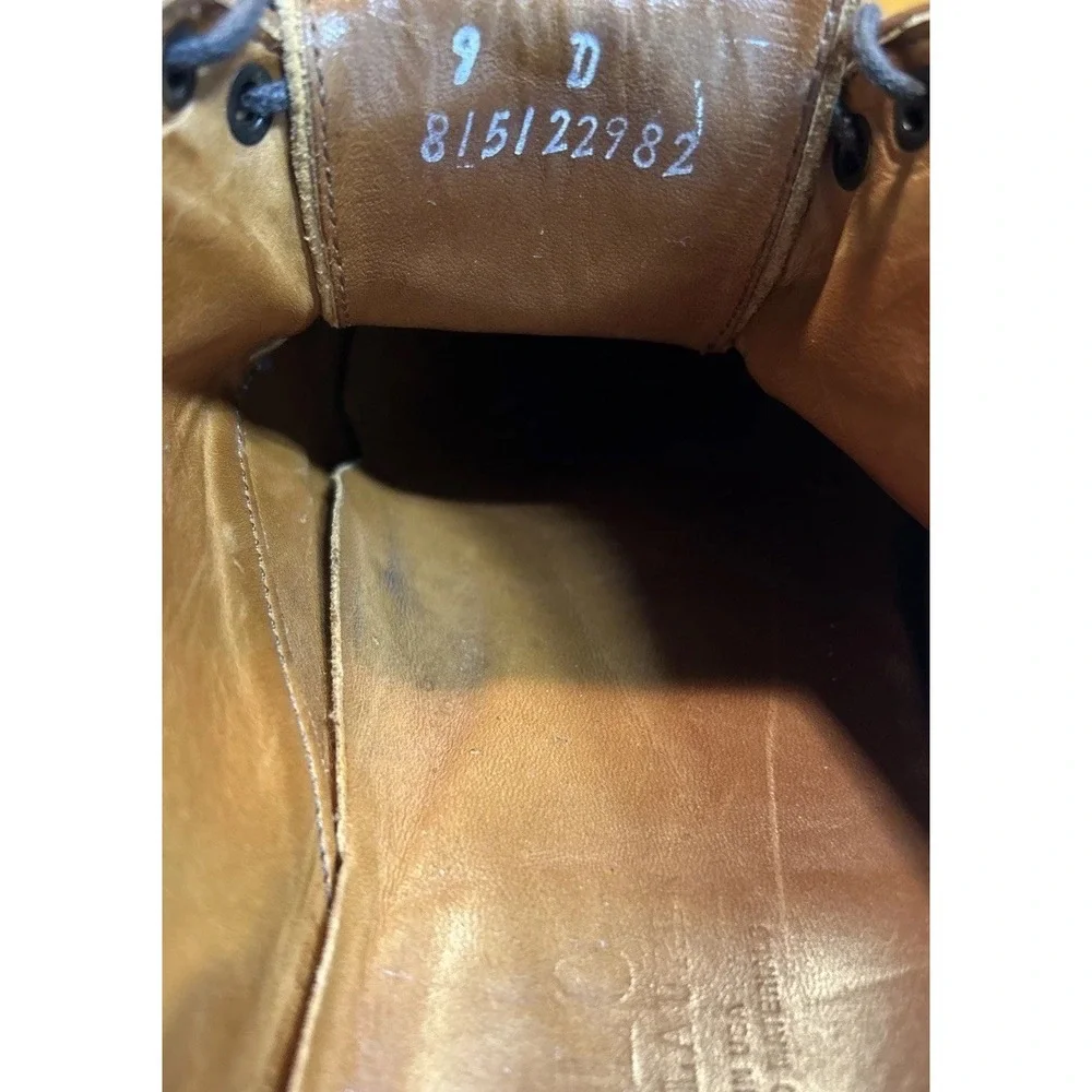 Polo Ralph Lauren Sanderson Tan Leather‎ Wingtip Dress Shoes Sz 9D Retail: $525